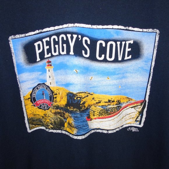 Peggy's Cove Navy Tshirt - Picture 3 of 4